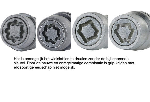 Dragonslock Velgenslot - Renault Twingo 2007-12/2013 - Zwart